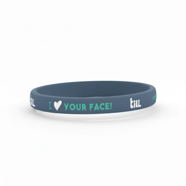 I Love Your Face Wristband (Adult)